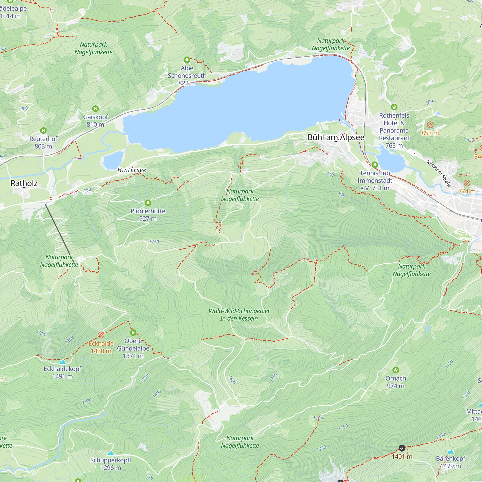 Berghütte Hornklause map