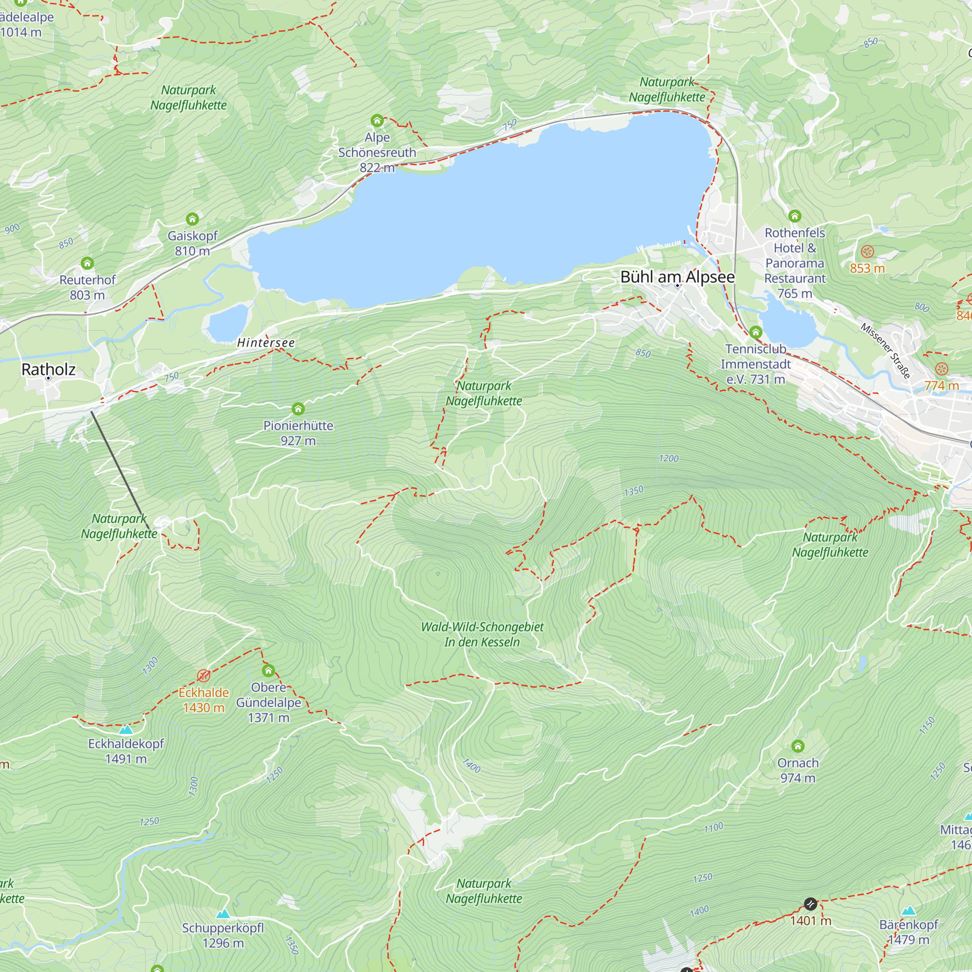 Berghütte Hornklause map