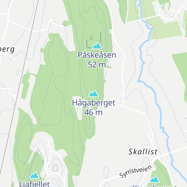 Map of Hågaberget
