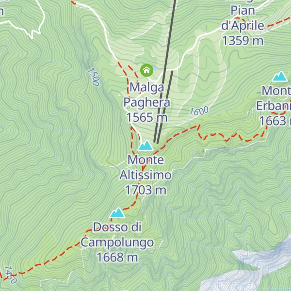 Map of Monte Altissimo