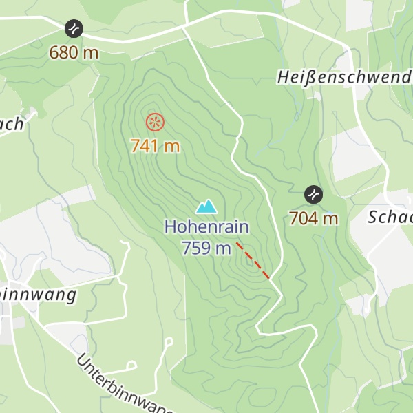 Map of Hohenrain