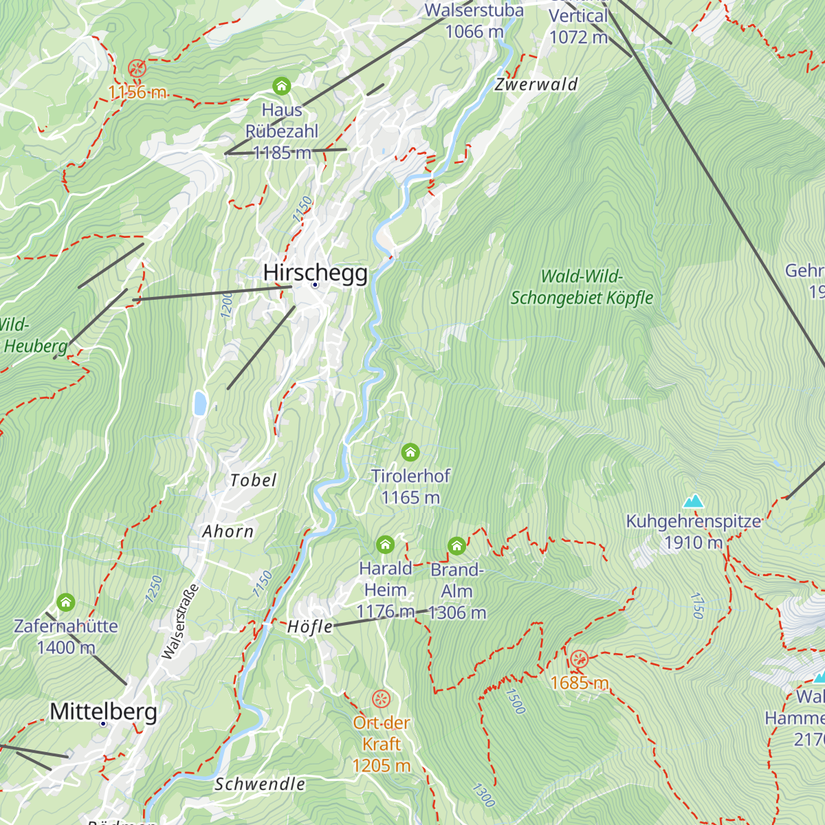 Berggasthof Schwabenhütte map