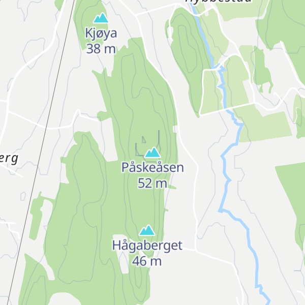 Map of Påskeåsen