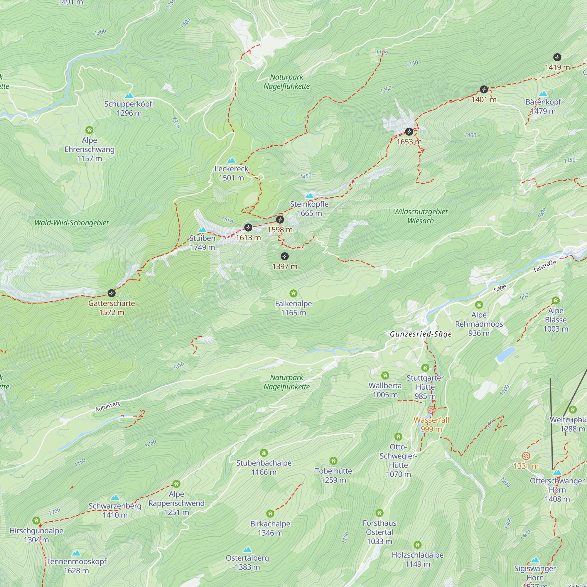 Falkenalpe map