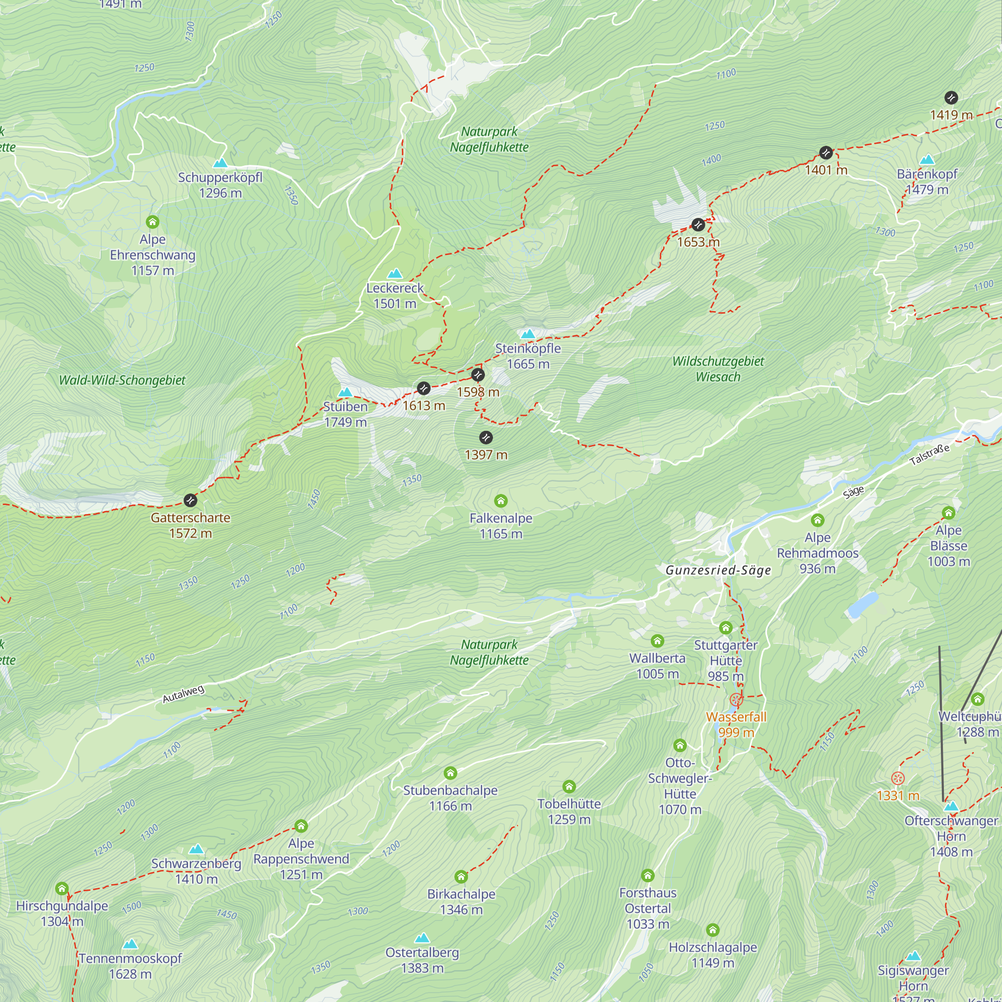 Falkenalpe map