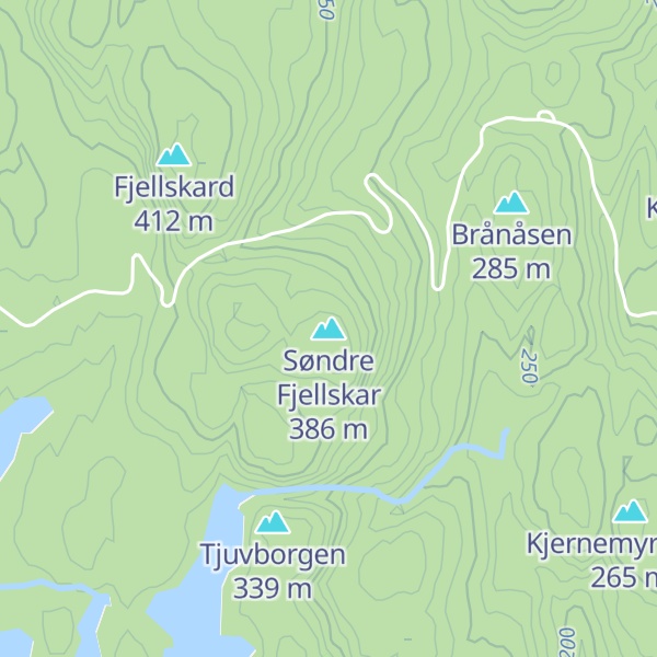 Map of Søndre Fjellskar