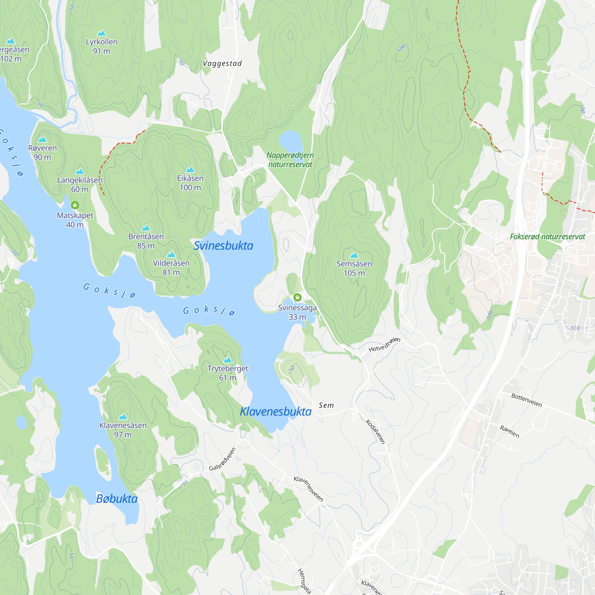 Svinessaga map