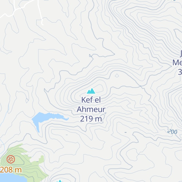 Map of Kef el Ahmeur