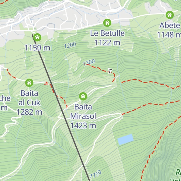 Map of Baita Conti