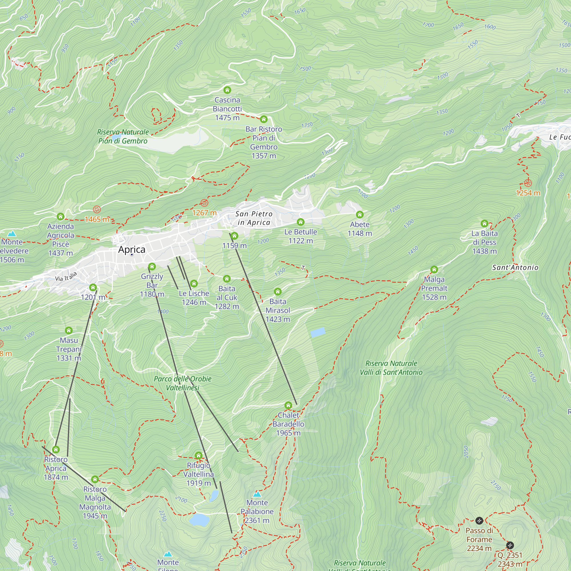Baita Bortulas map