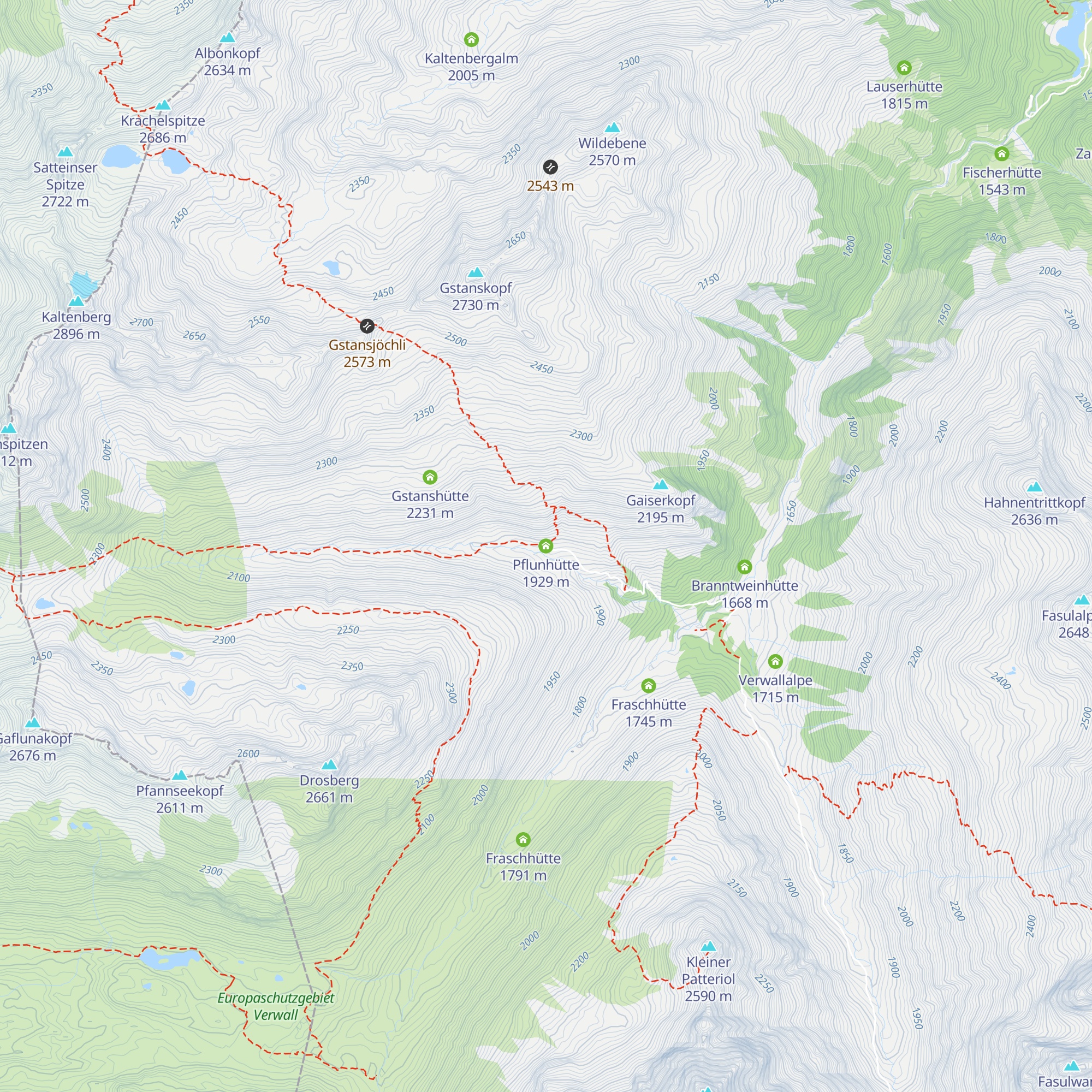 Pflunhütte map