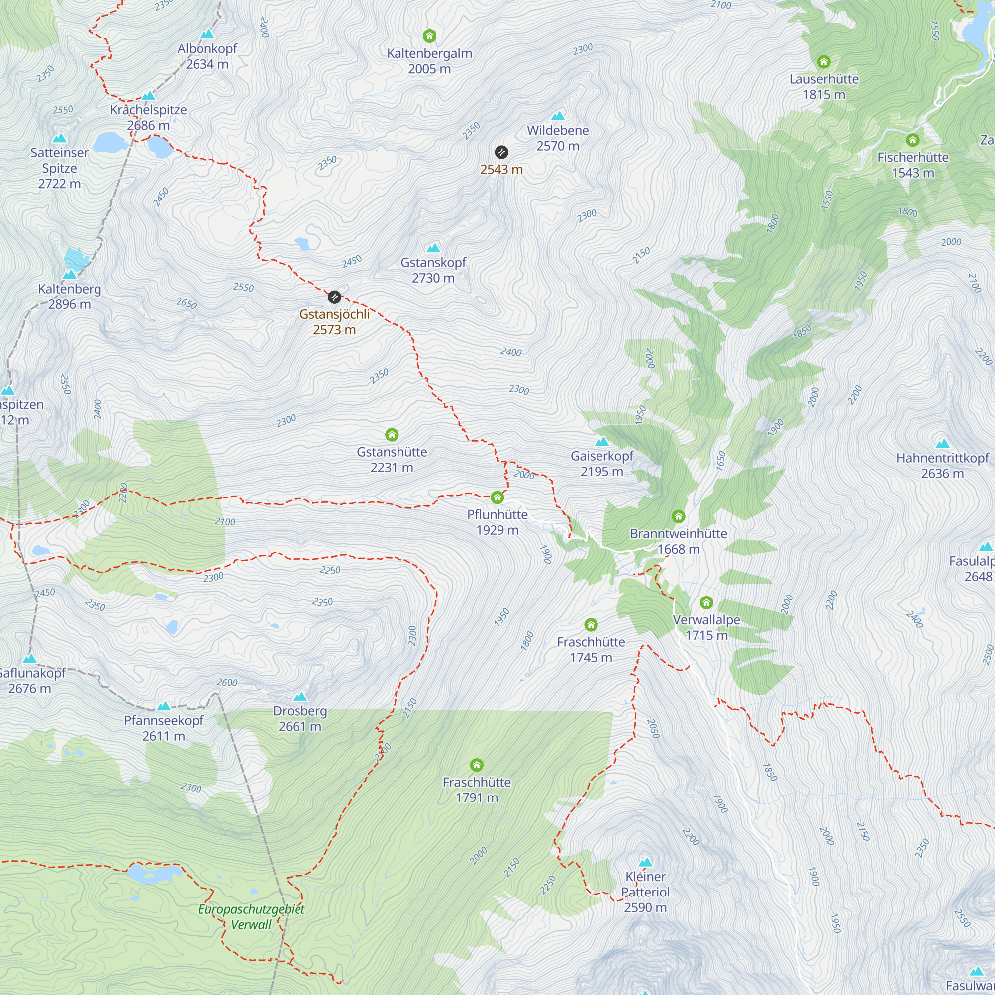 Pflunhütte map