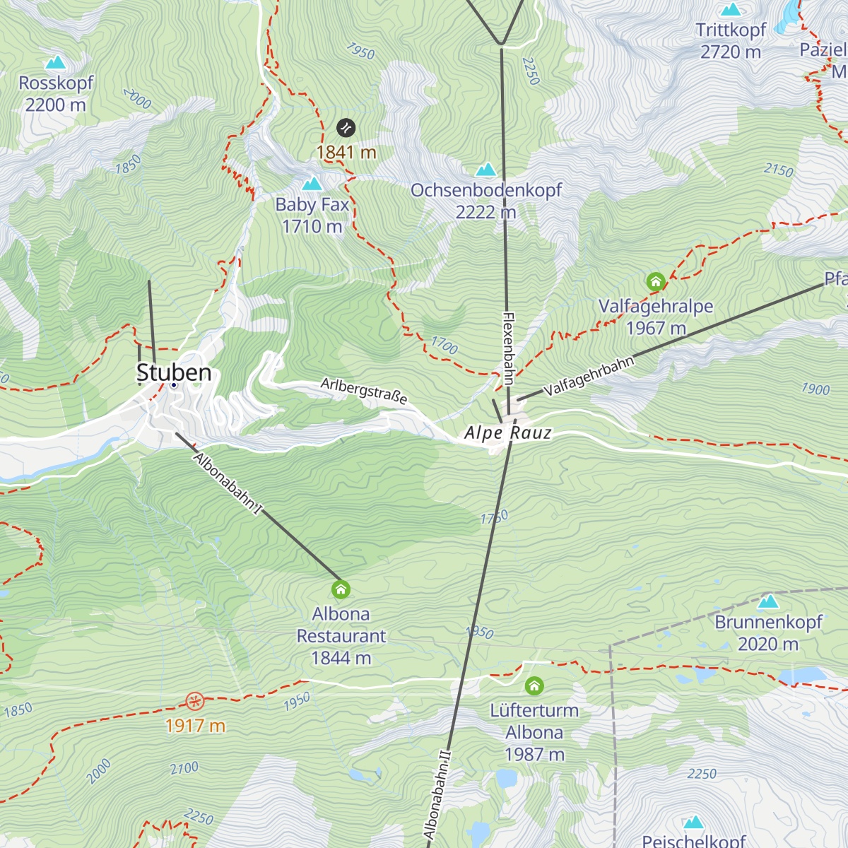 Rasthaus Valfagehr map