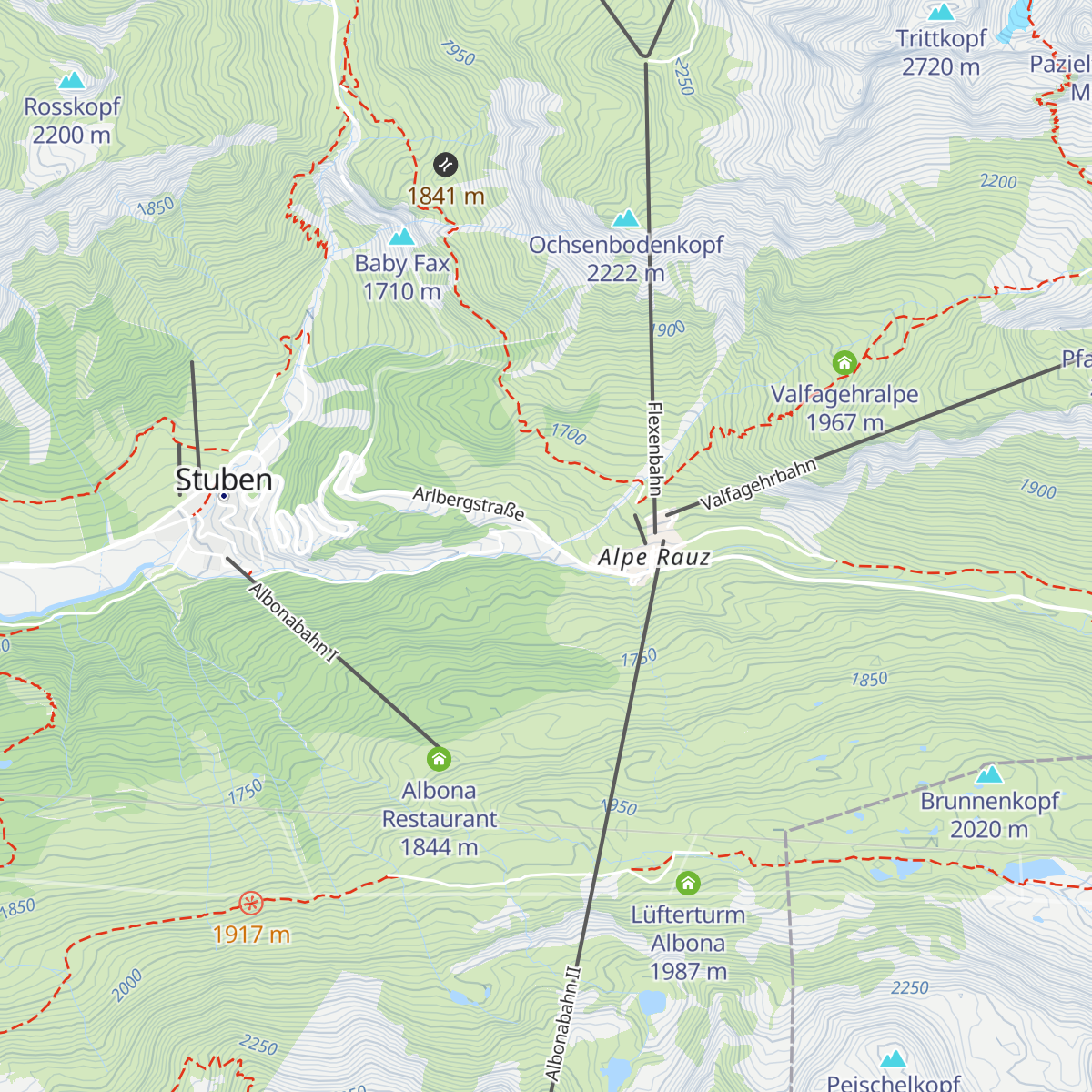 Rasthaus Valfagehr map