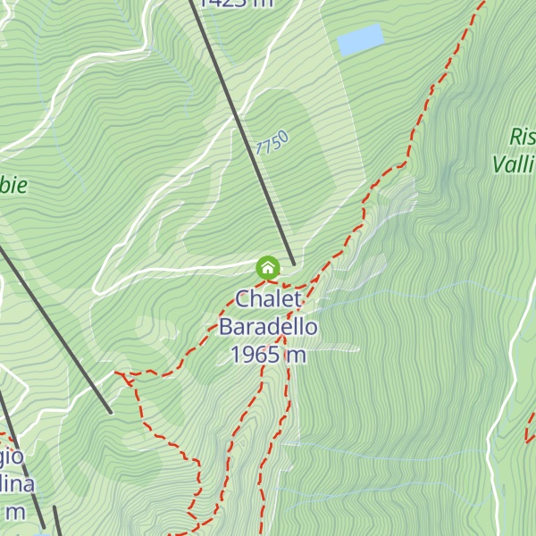 Map of Chalet Baradello