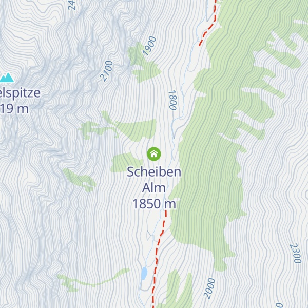 Map of Scheiben Alm