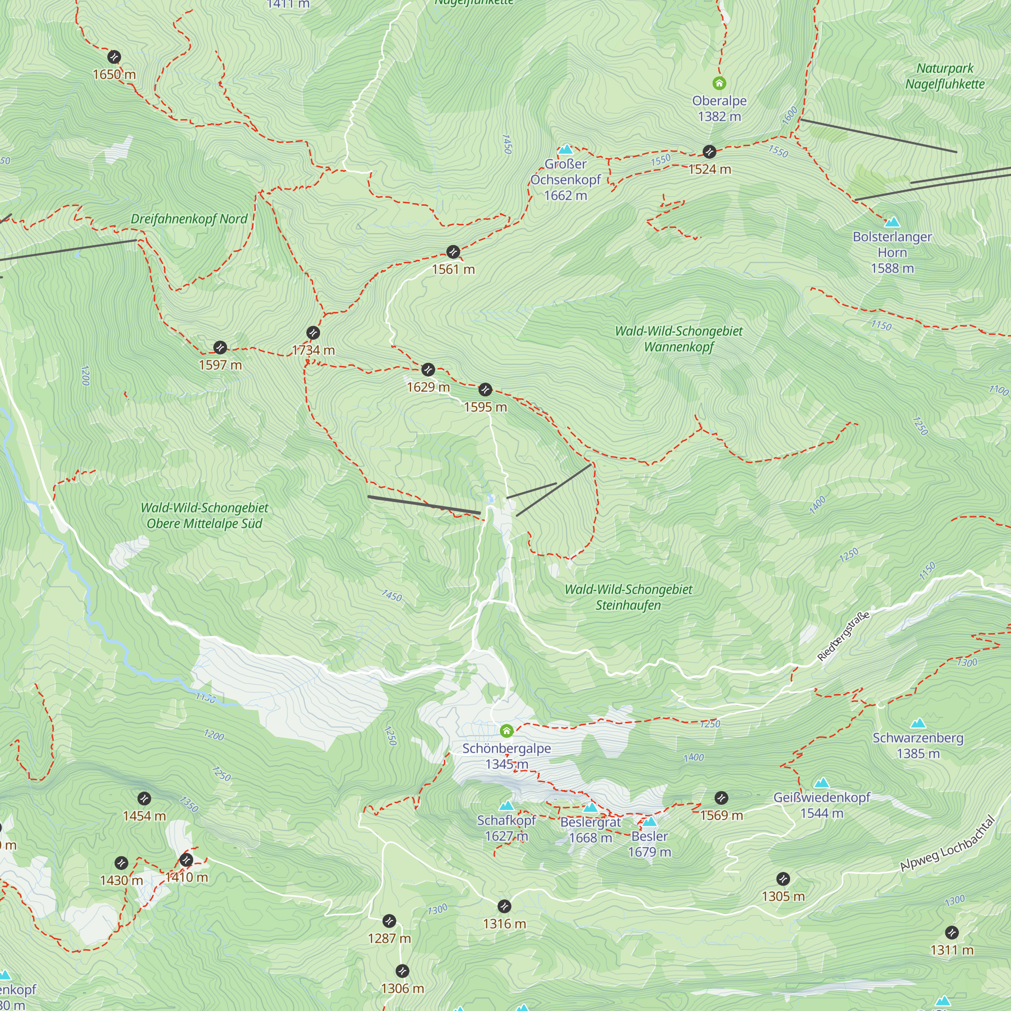 Skischule Grasgehren map