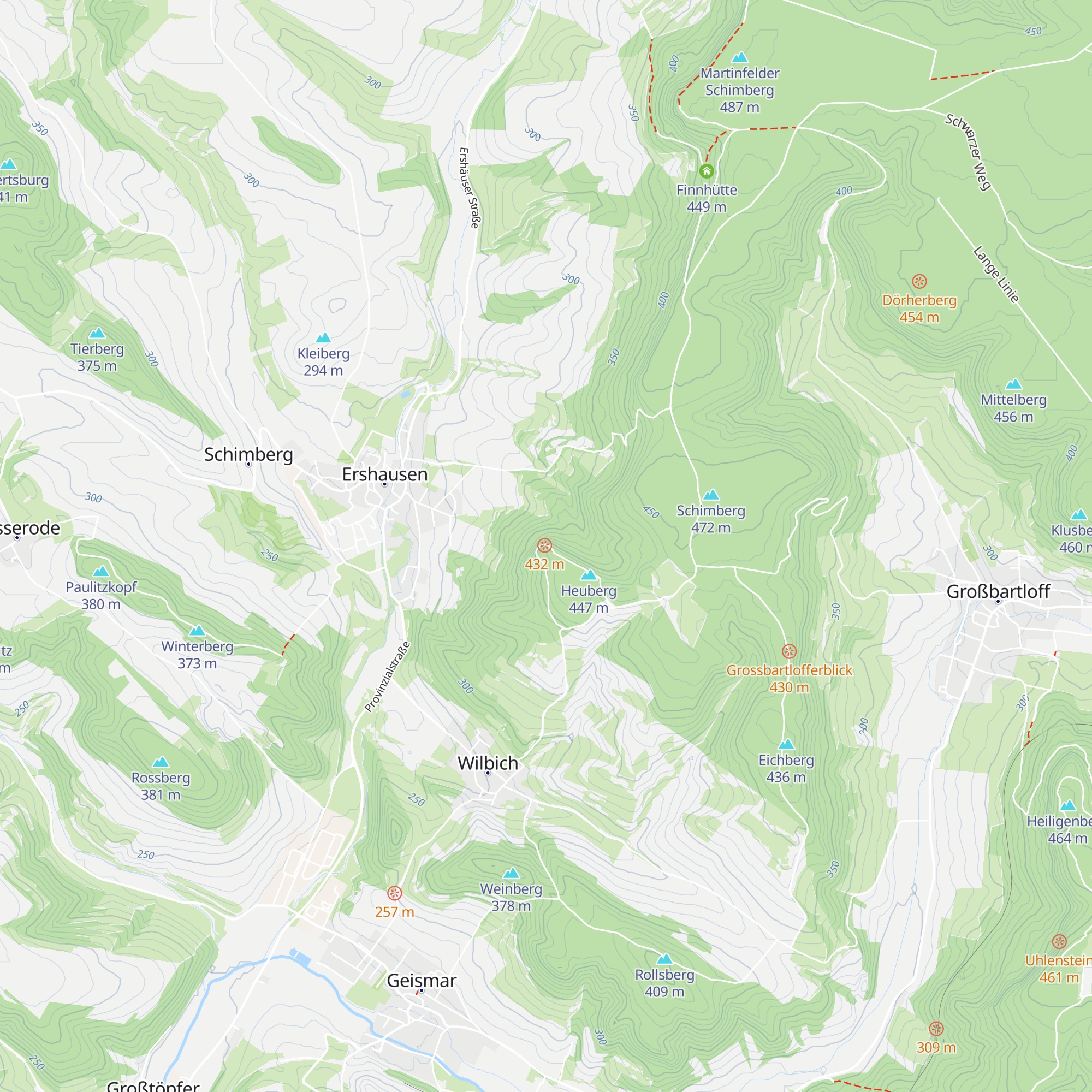 Heuberghütte map