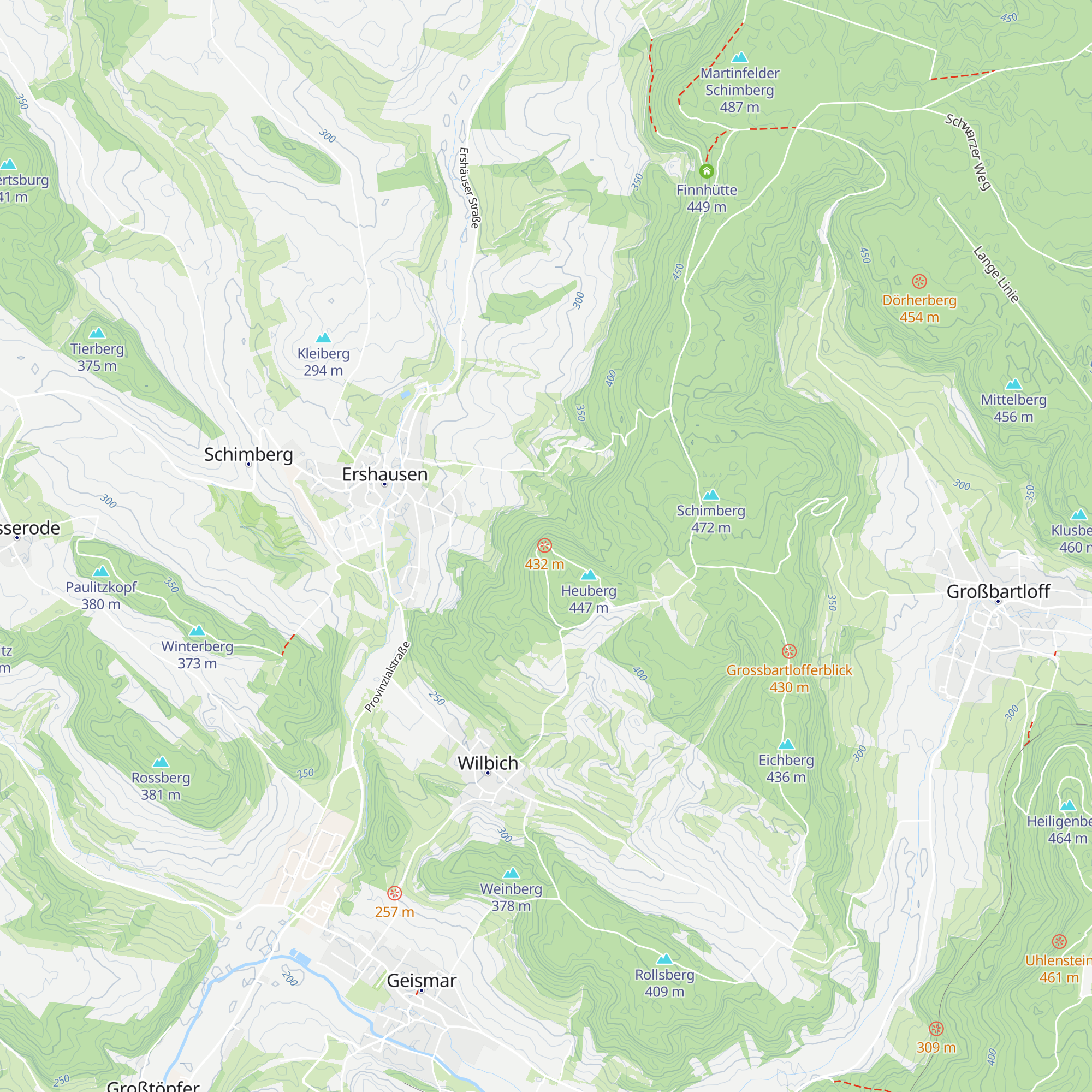 Heuberghütte map