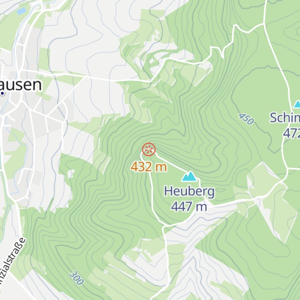 Map of Heuberghütte