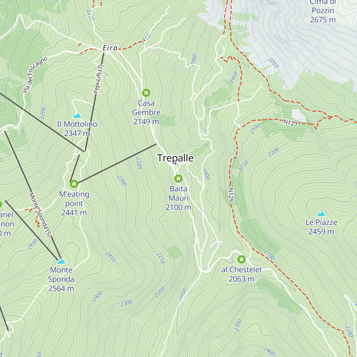 Baita Mauri map