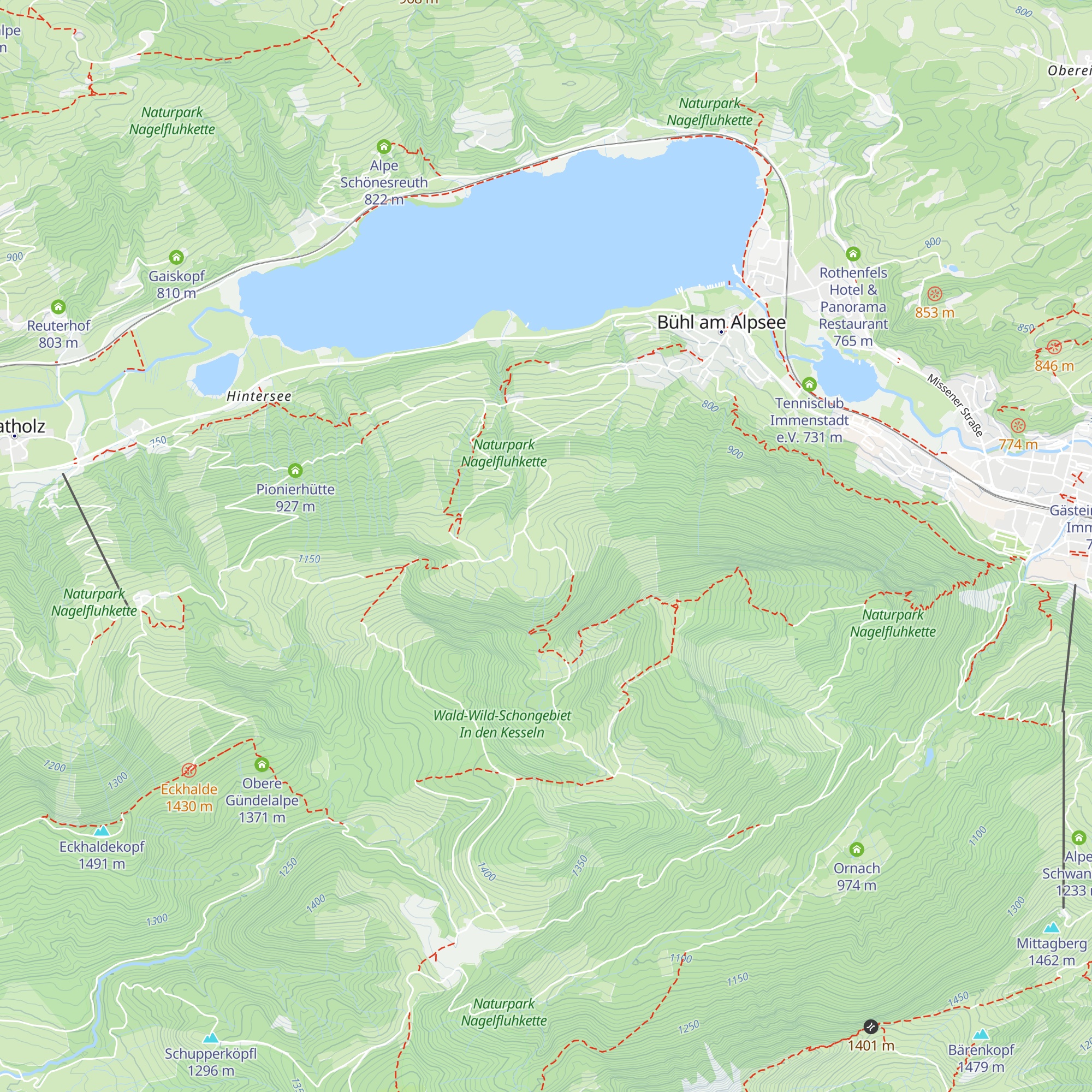 Rabennestalpe map