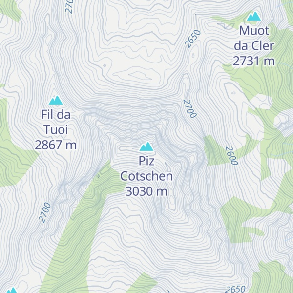 Map of Piz Cotschen