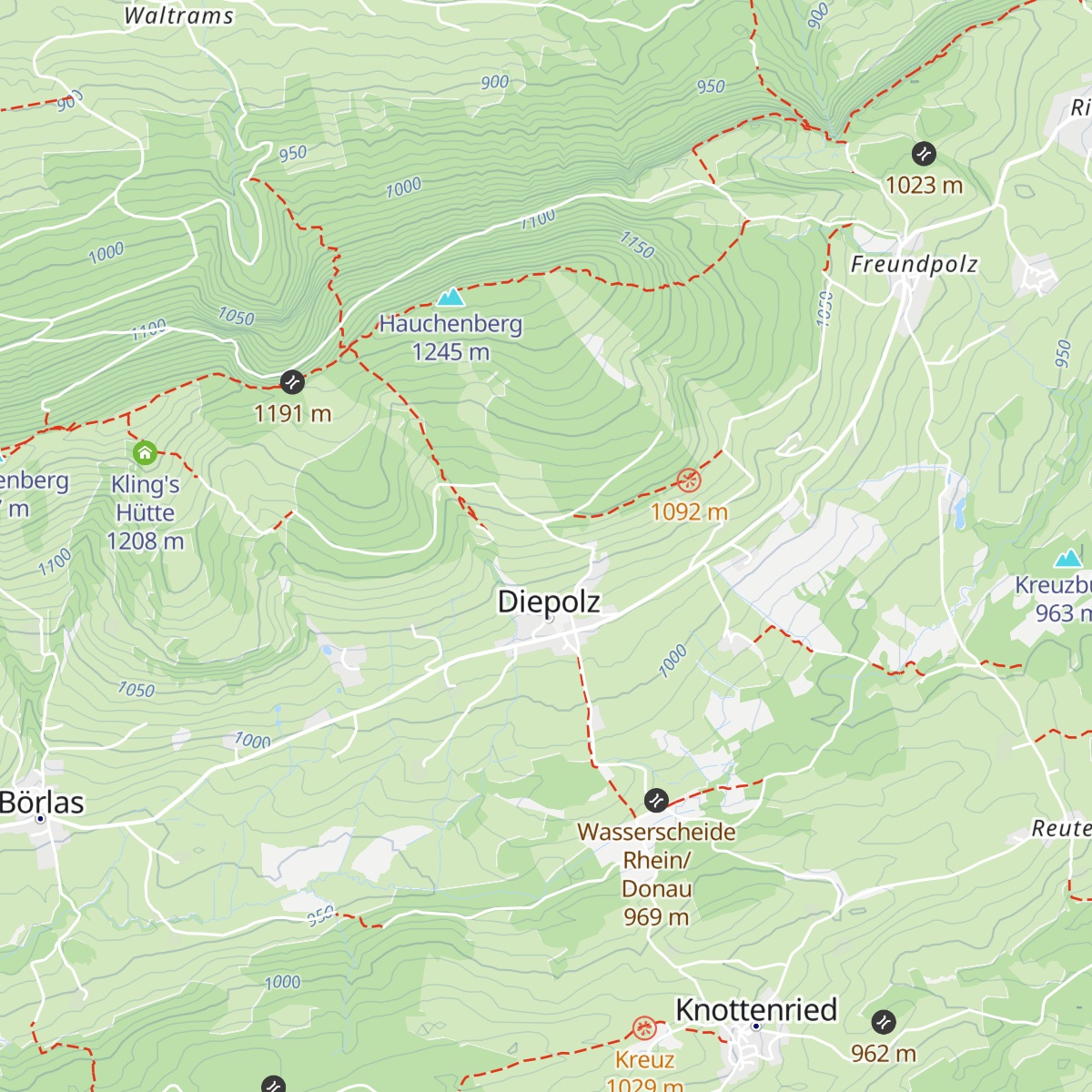 Höfle-Alpe map