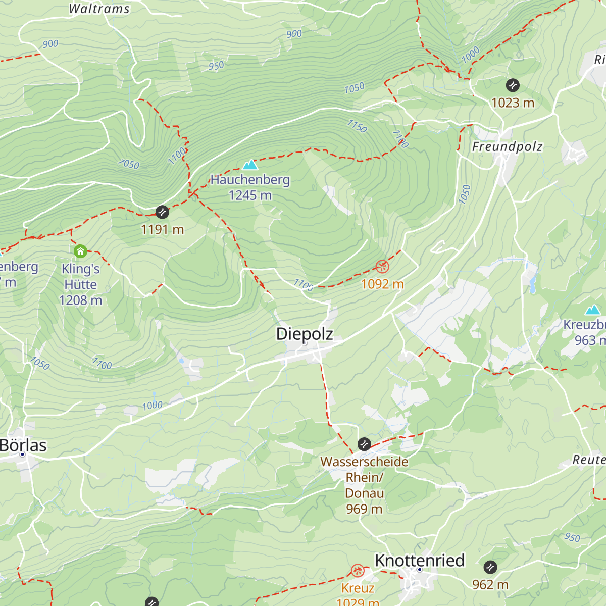 Höfle-Alpe map
