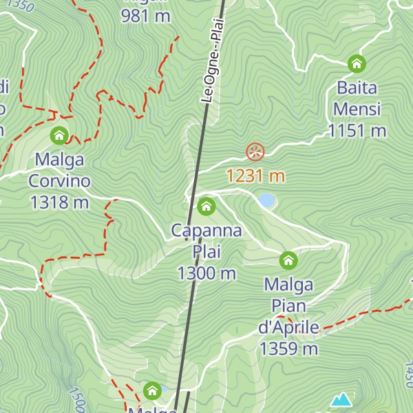 Map of Capanna Plai