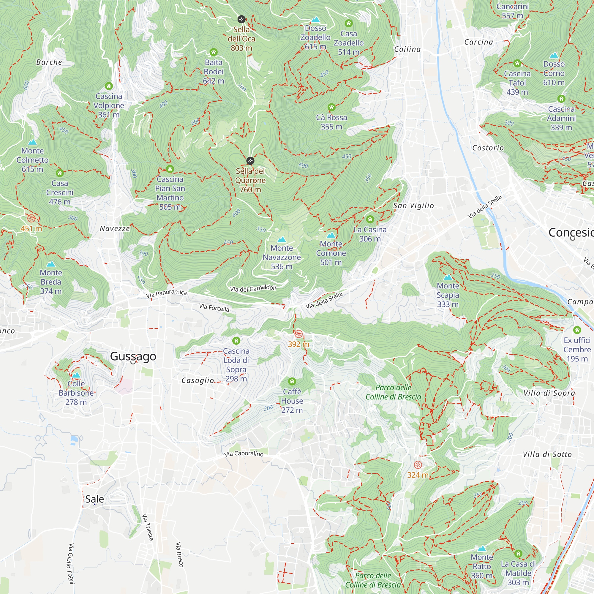 Cascina Variani map