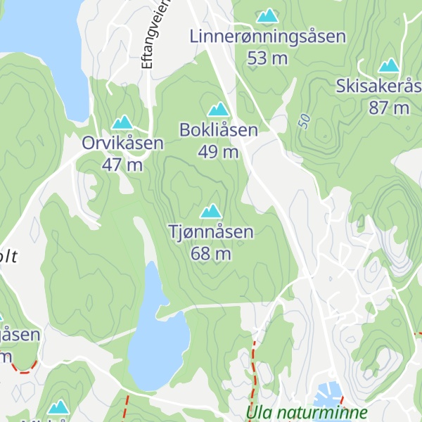 Map of Tjønnåsen
