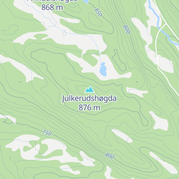 Map of Julkerudshøgda