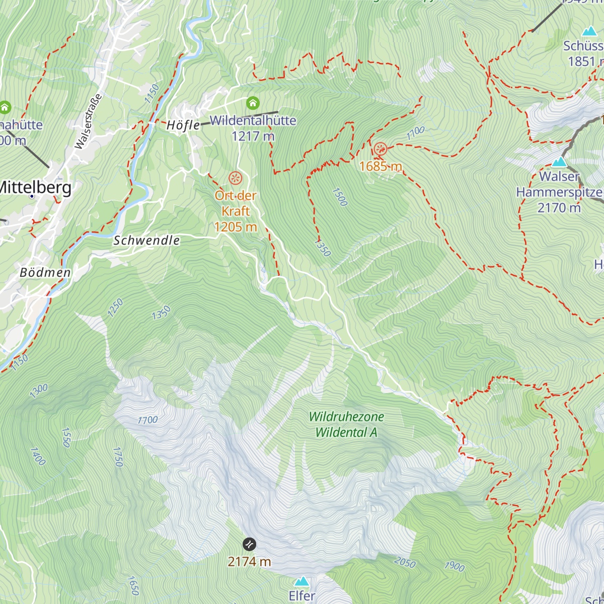 Untere Wiesalpe map