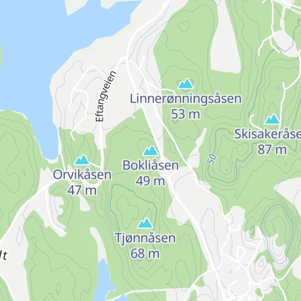 Map of Bokliåsen