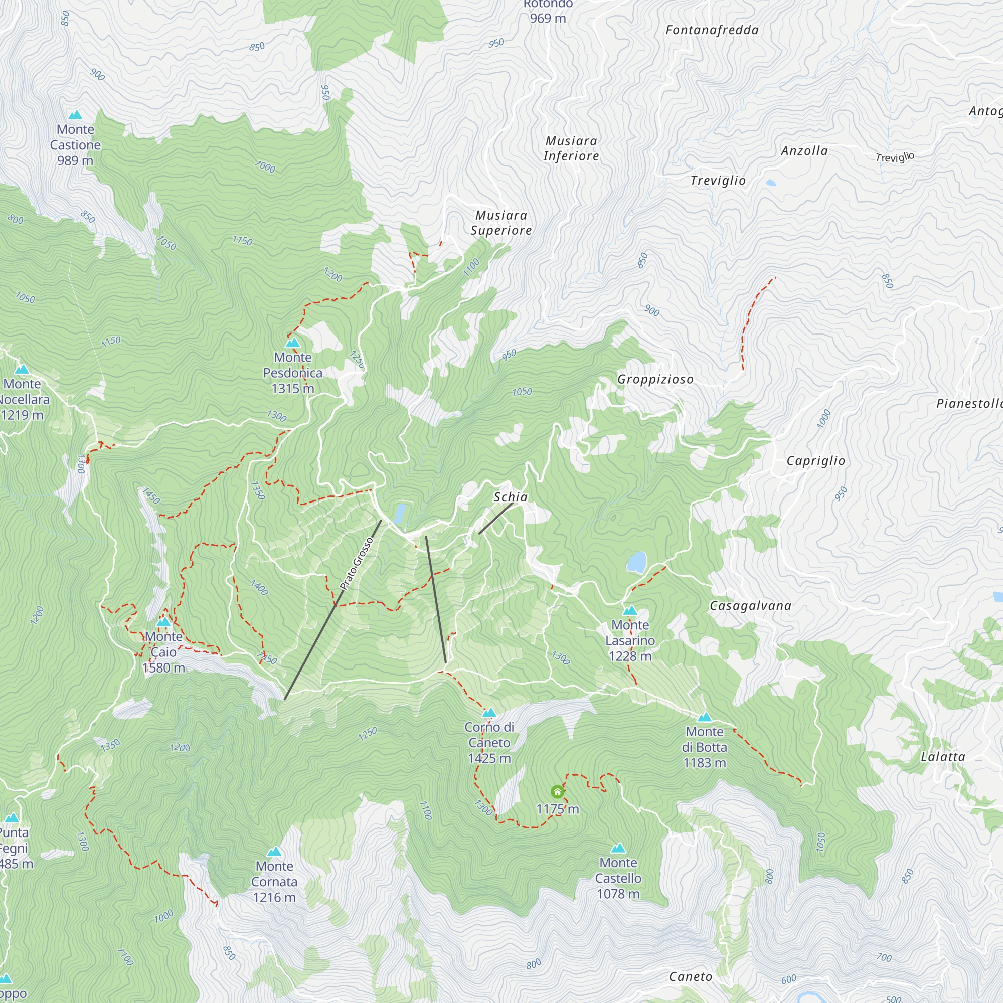 Rifugio Noè map