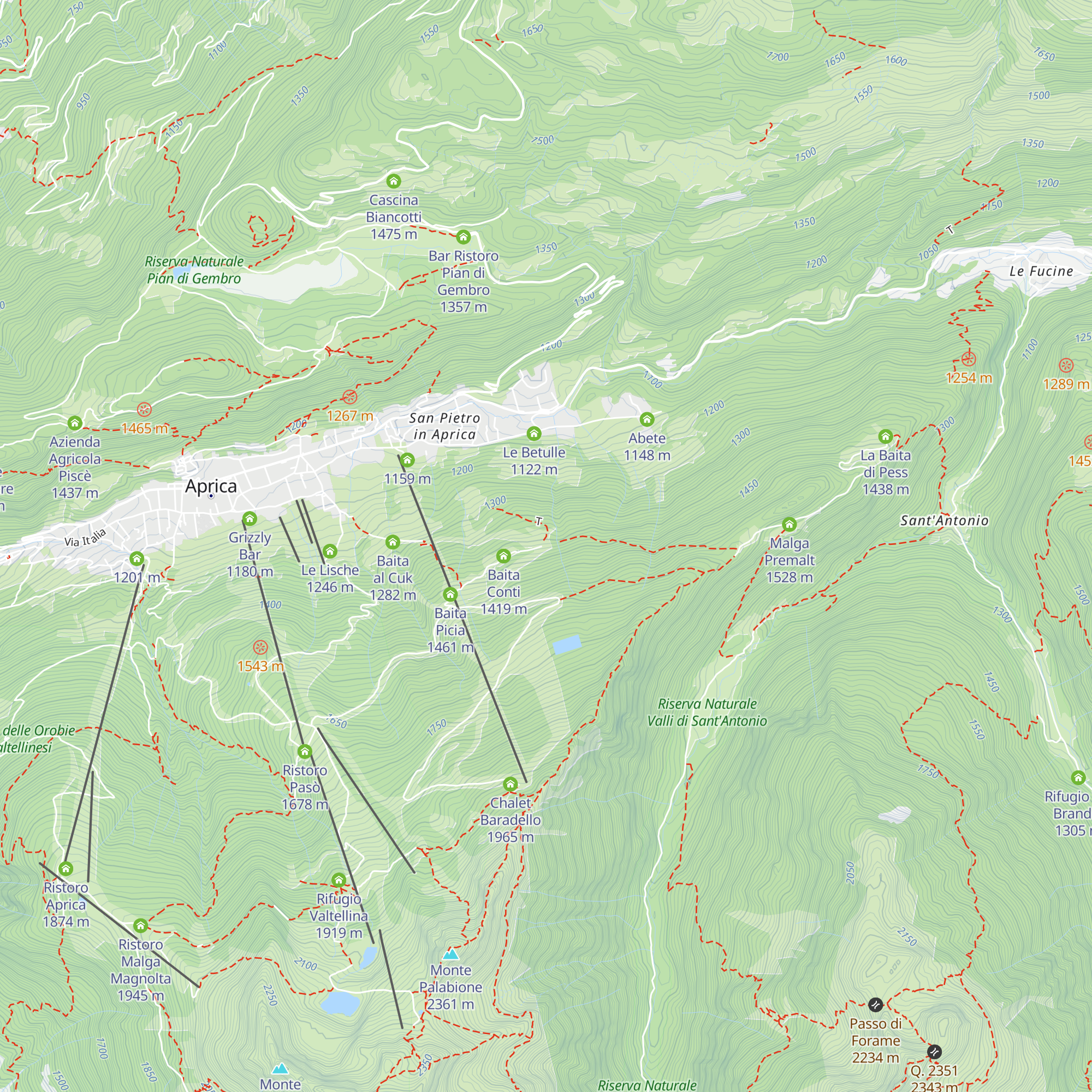 Baita Pidac map