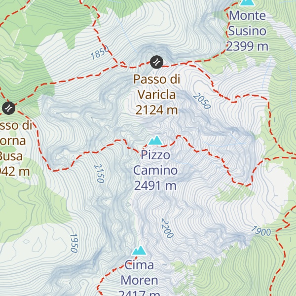 Map of Cima Tabak