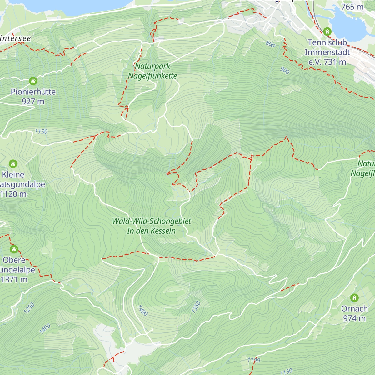 Kesselalpe map