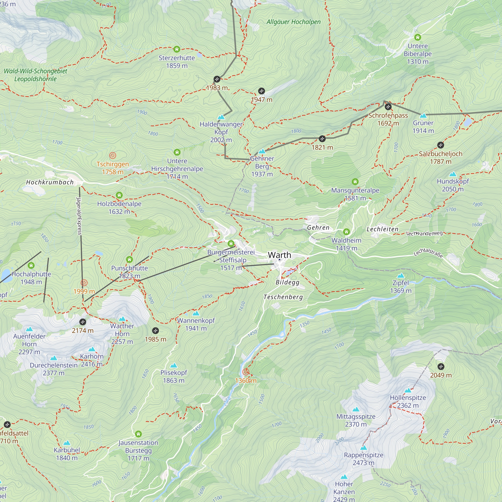 Lechtaler Hof map