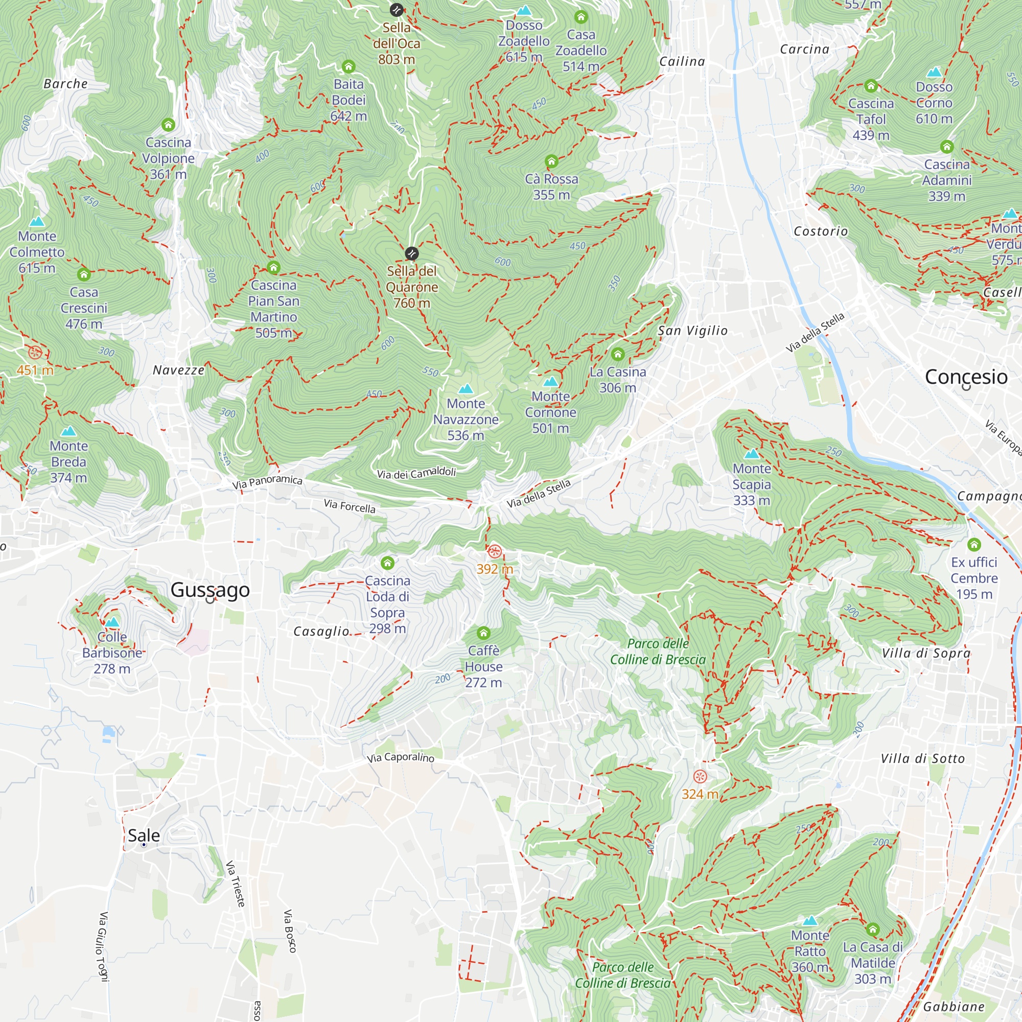 Cascina Rossa map