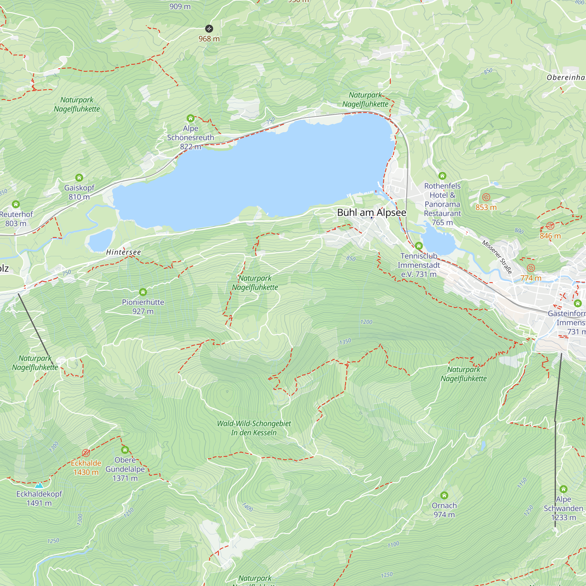 Alte Brände map