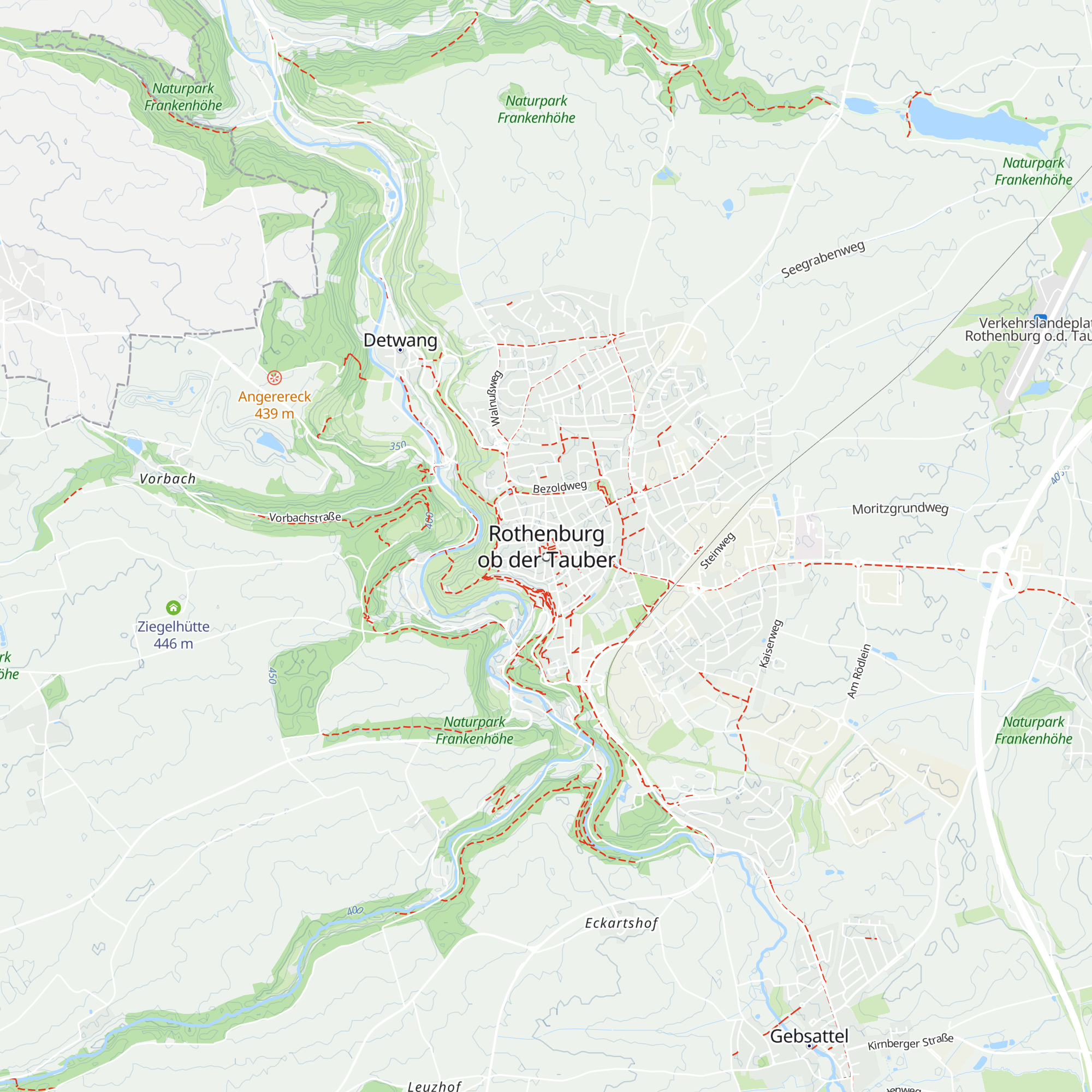 Tourismus Service Rothenburg ob der Tauber map