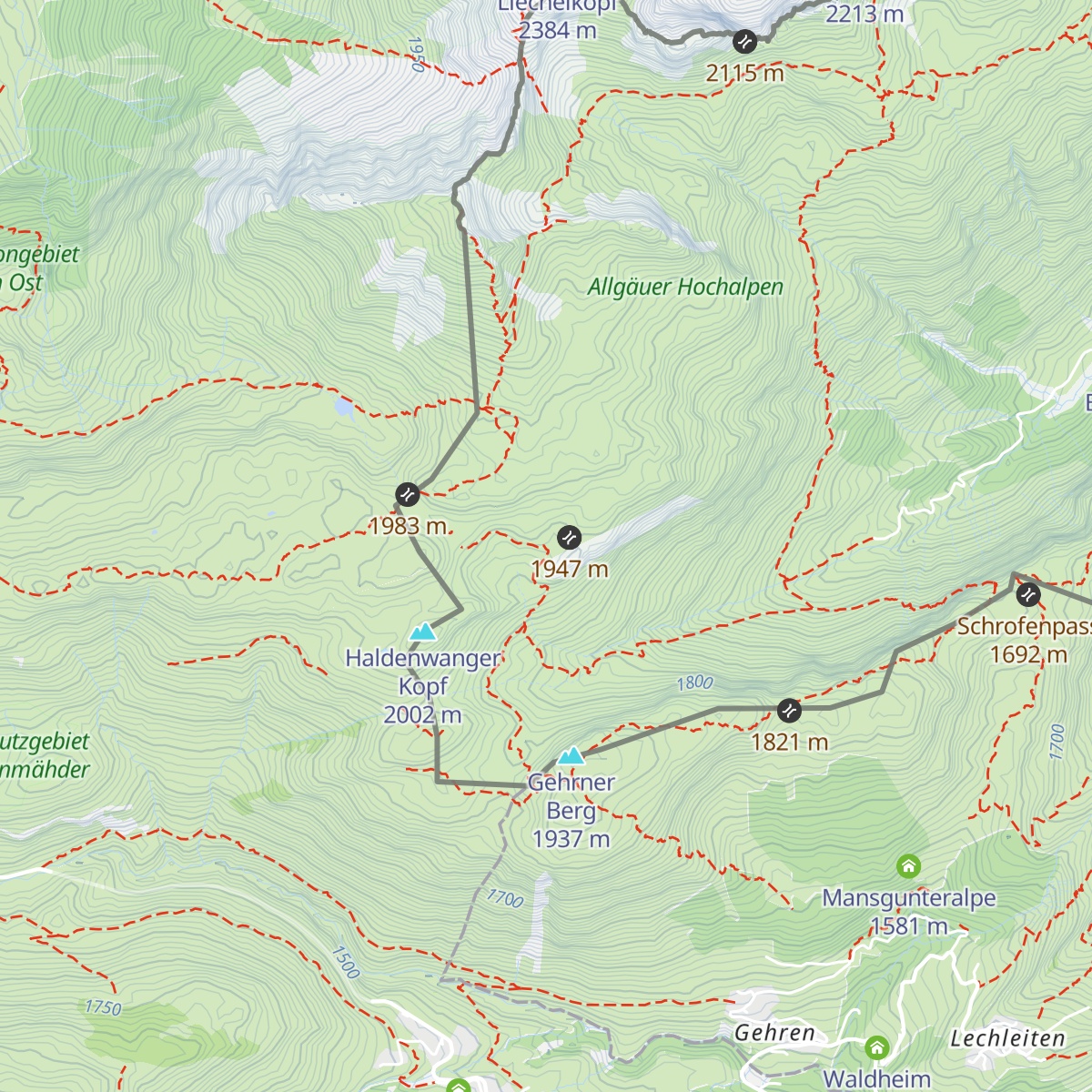 Koblachhütte map