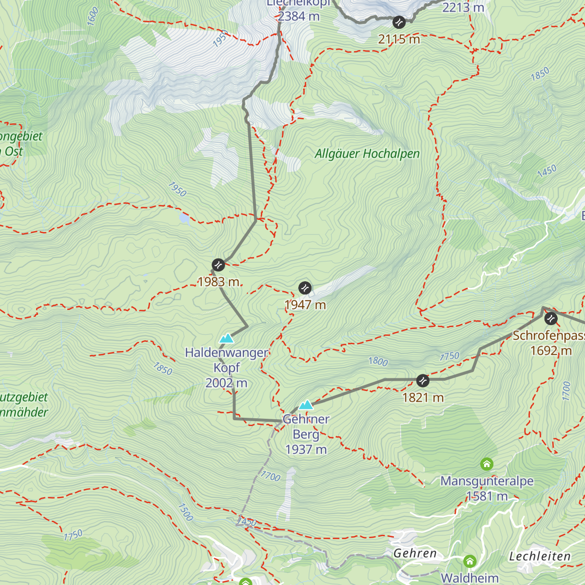 Koblachhütte map