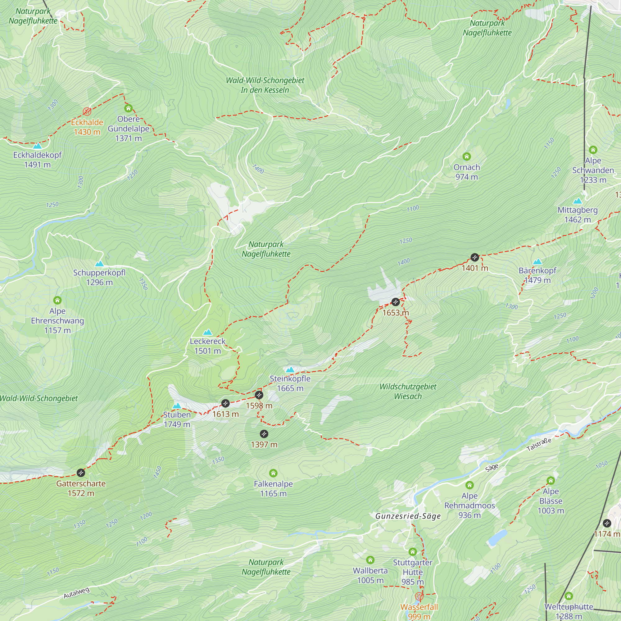 Hintere Krumbachalpe map