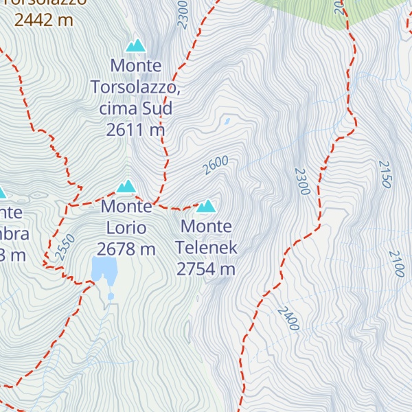 Map of Monte Telenek