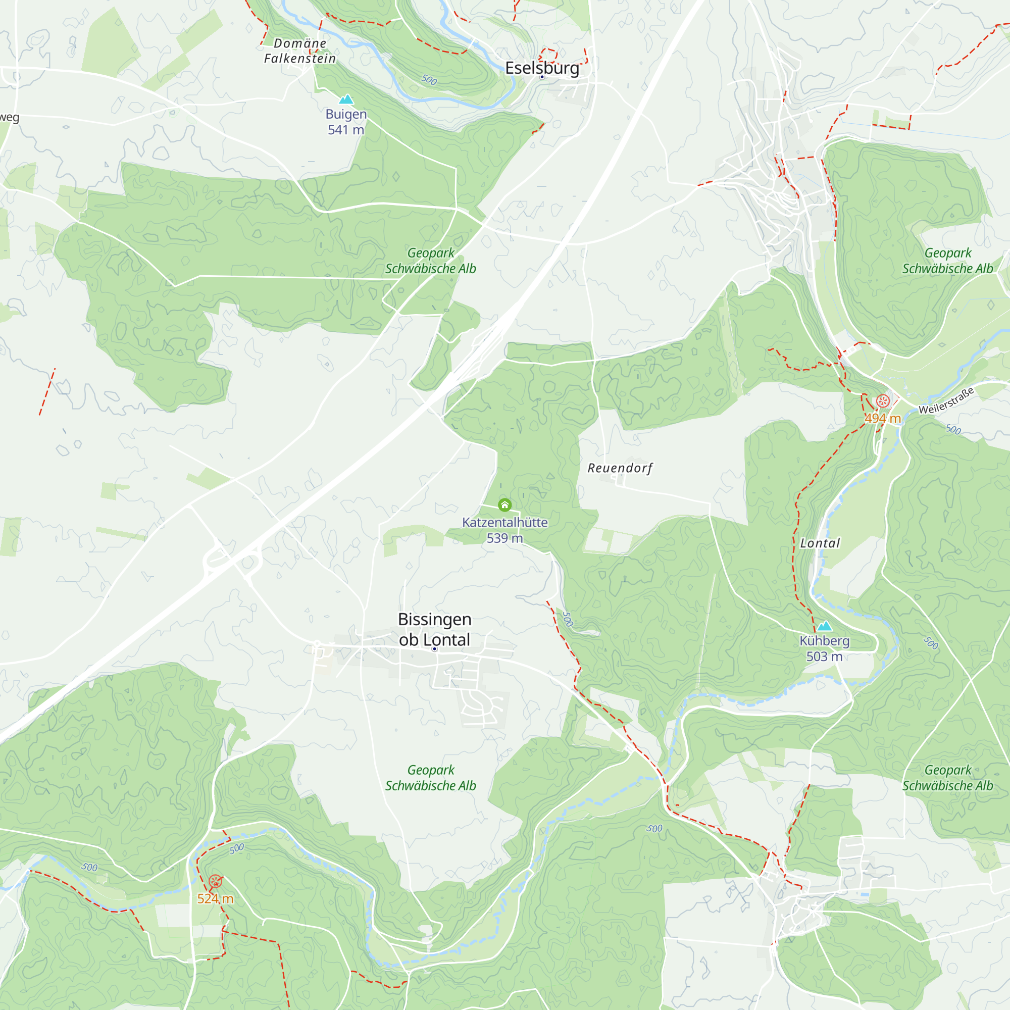 Katzentalhütte map