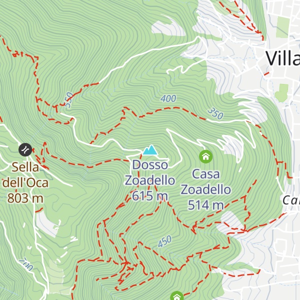 Map of Dosso Zoadello