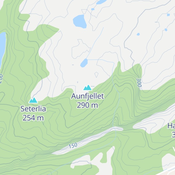 Map of Aunfjellet